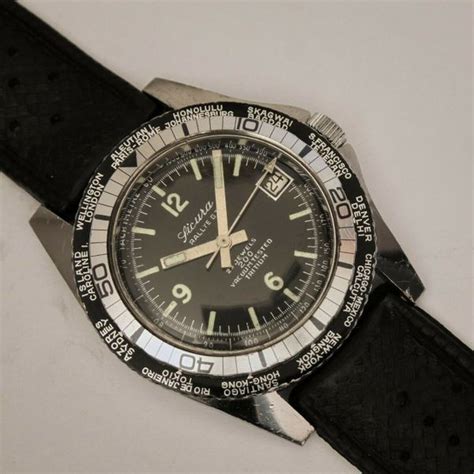 1970ca SICURA BREITLING RALLYE GT WORLDTIMER 200M 